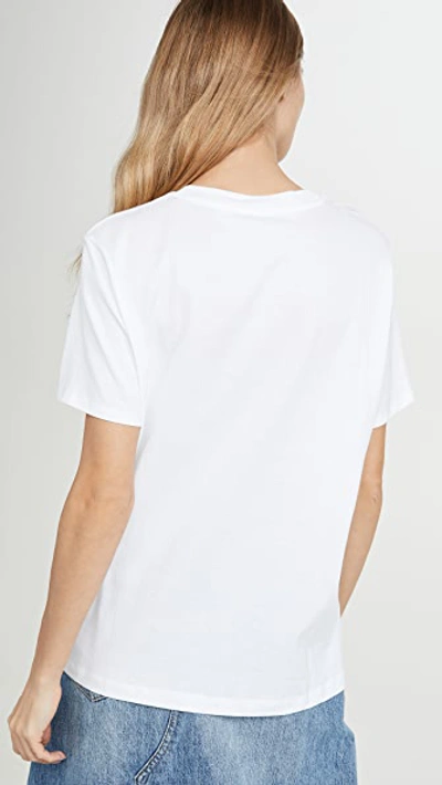 Acne Studios Cylea Cropped Embossed Cotton-jersey T-shirt In Optic White