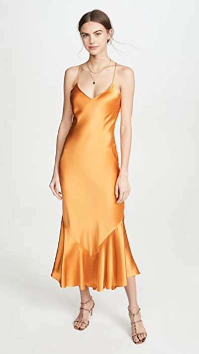 Shop Alix Seneca Dress In Saffron