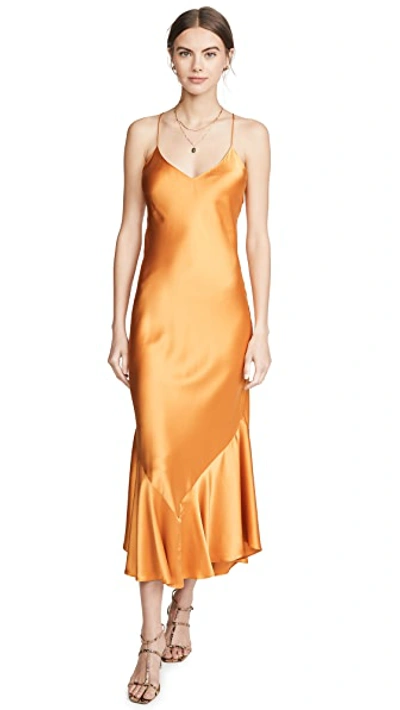 Shop Alix Seneca Dress In Saffron