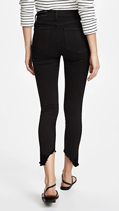 Shop Rag & Bone Nina High Rise Ankle Skinny Jeans In Black Hampton