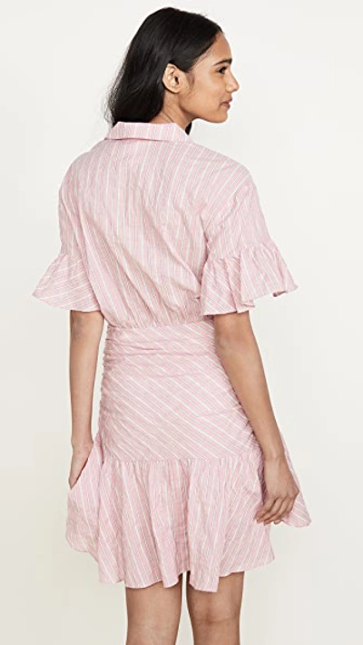 Shop Cinq À Sept Tous Les Jours Stripe Asher Dress In Carnation Multi