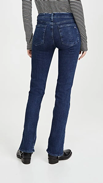 Shop Rag & Bone Cate Mid-rise Skinny Jeans In Night Blue