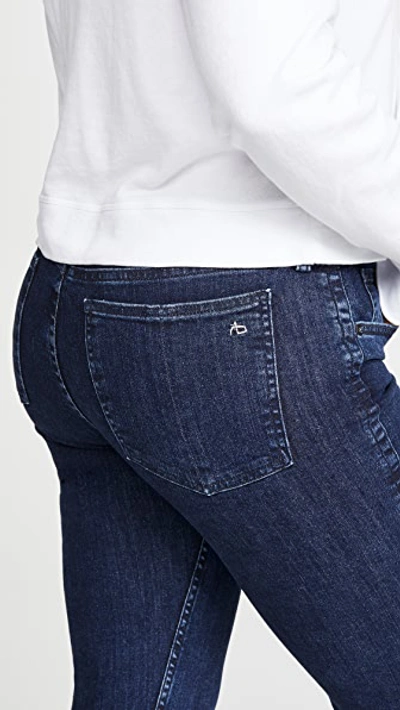 Shop Rag & Bone Cate Mid-rise Skinny Jeans In Night Blue