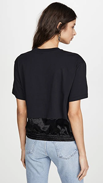 Shop Helmut Lang Blouson Tee In Basalt Black