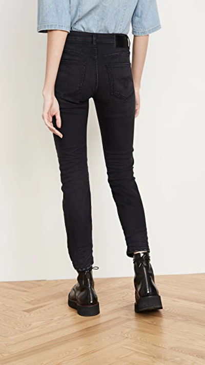 Shop R13 Mid-rise Boy Skinny Jeans In Stratford Clean