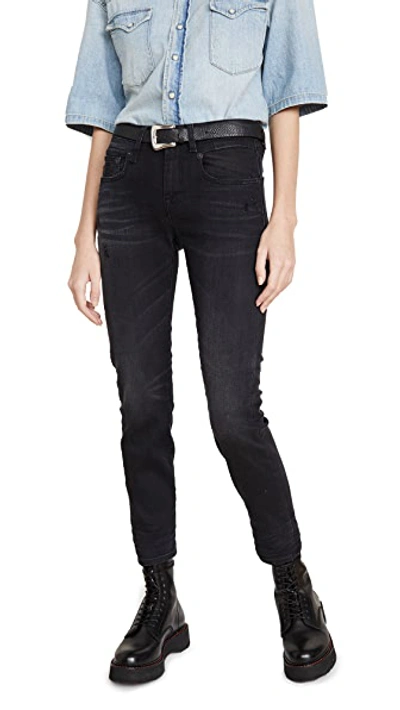 Shop R13 Mid-rise Boy Skinny Jeans In Stratford Clean