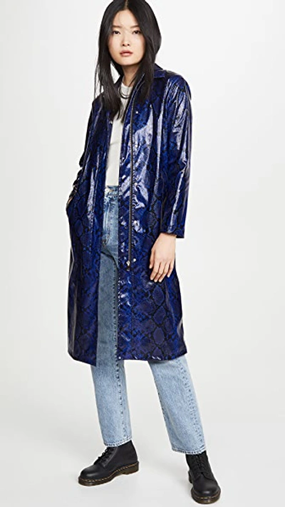 Shop Apparis Cassaundra Coat In Vivid Python