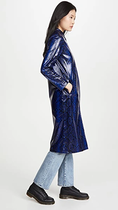 Shop Apparis Cassaundra Coat In Vivid Python