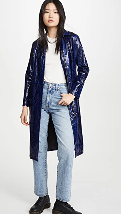 Shop Apparis Cassaundra Coat In Vivid Python