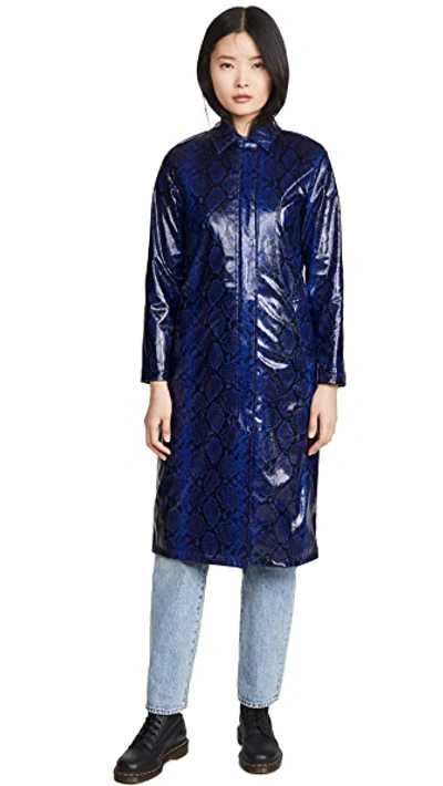 Shop Apparis Cassaundra Coat In Vivid Python