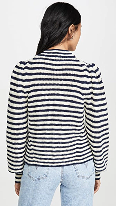 Shop Eleven Six Mia Sweater In Ivory/navy Stripe