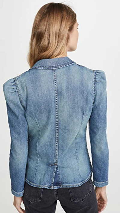 Shop Nili Lotan Rowen Jacket In Ocean Wash