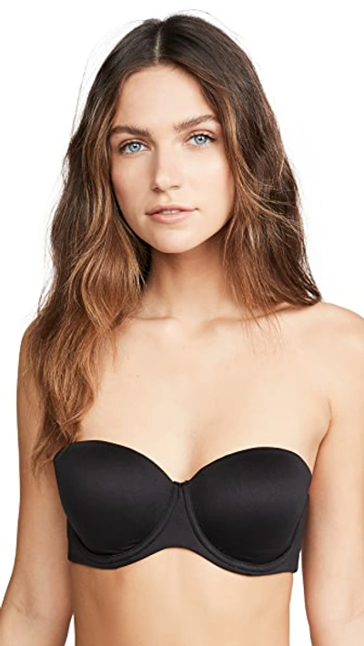 Shop Calvin Klein Underwear Lightly Lined Strapless Bra In Black