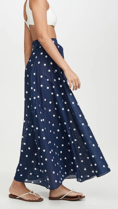 Shop Tigerlily Hanini Maxi Skirt In Navy