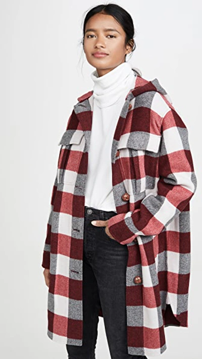 Shop Rag & Bone Beck Coat In Tan Black Check