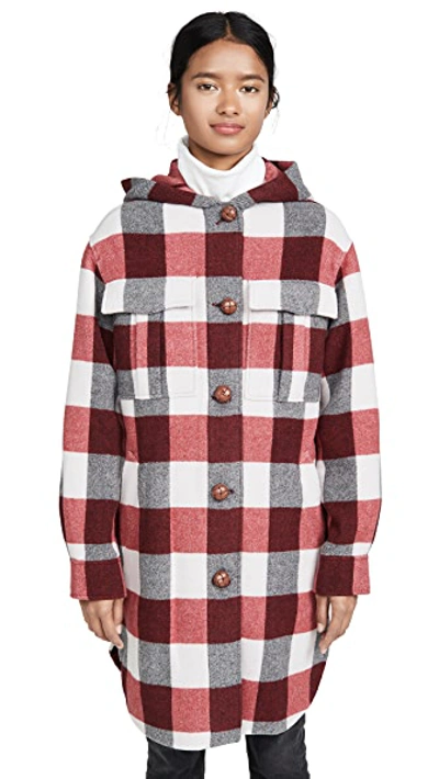 Shop Rag & Bone Beck Coat In Tan Black Check