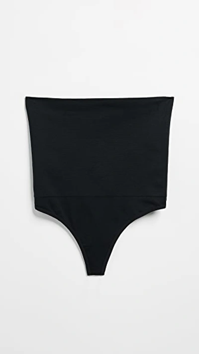 Shop Rosie Pope Slim & Control Postnatal Thong In Black