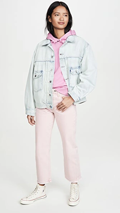 Shop Levi's Lmc Love Letter Trucker Jacket In Poolside