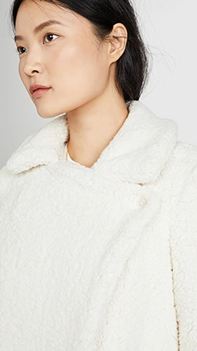 Shop Bb Dakota Soft Skills Faux Fur Jacket In Ivory