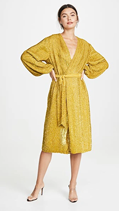 Shop Retroféte Audrey Robe In Citrus