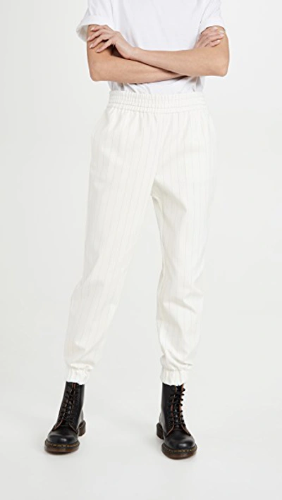 Shop Alice And Olivia Pete Pull Up Pants In White/black