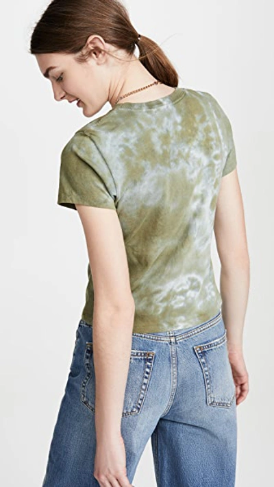 Shop Agolde Linda Boxy Tee In Chameleon