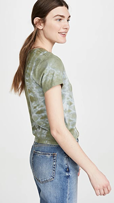 Shop Agolde Linda Boxy Tee In Chameleon