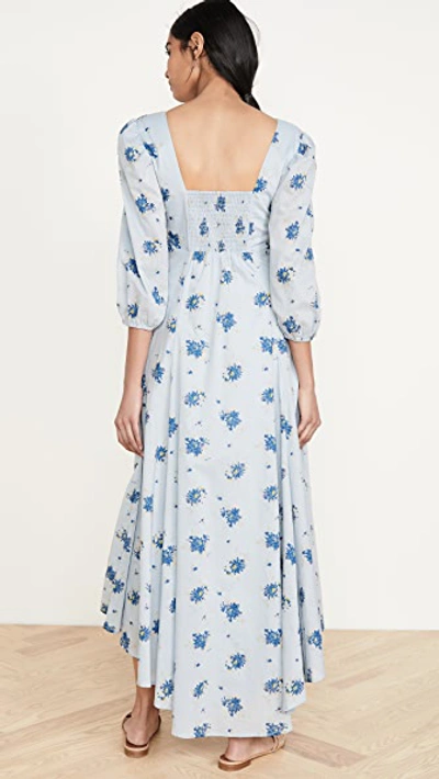 Shop Free People Sea Glass Midi Dress In Blue Combo