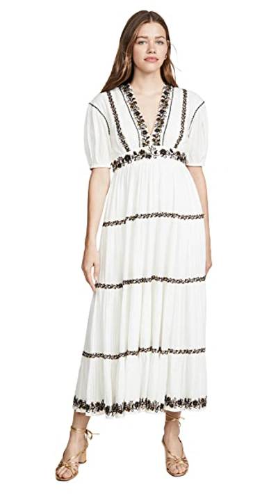 Shop Ulla Johnson Alma Dress In Blanc