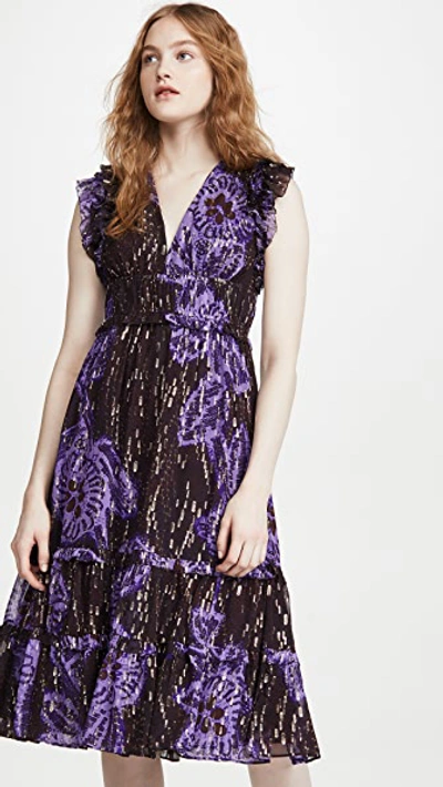 Shop Ulla Johnson Akira Dress In Violet