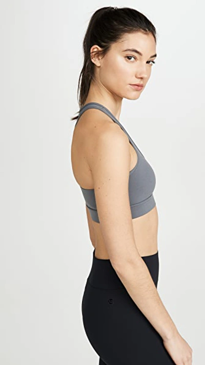 Shop All Access Front Row Bra In Slate Grey