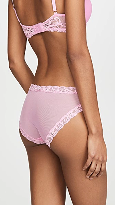 Shop Natori Feathers Hipster Panties In Posy Pink