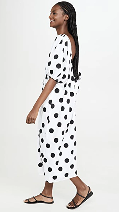 Shop Mara Hoffman Romina Dress In Romina White Black