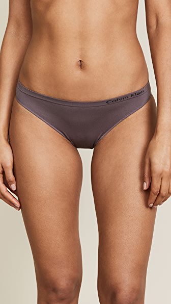 Calvin Klein Underwear Pure Seamless Bikini Panties In Sparrow ...