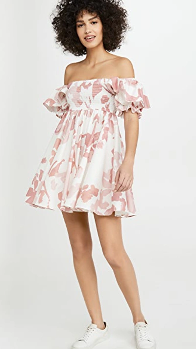 Shop Caroline Constas Hanna Dress In Blush