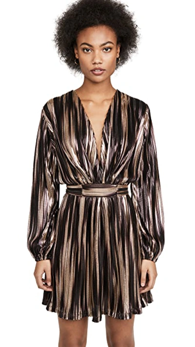 Shop Melissa Odabash Banks Dress In Caramel Stripe