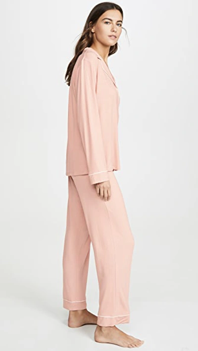 Shop Eberjey Gisele Pj Set In Misty Rose/ivory