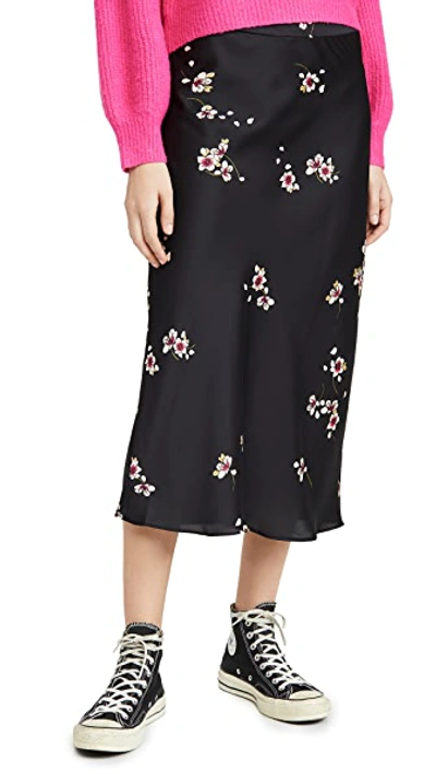 Shop Free People Normani Bias Printed Skirt In Fallen Petal