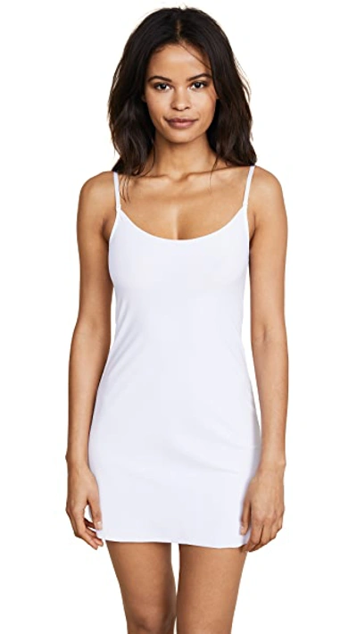 Commando Microfibre Mini Slip Dress In White