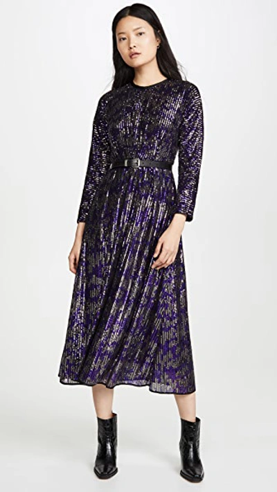 Shop Rachel Comey Sequin Astraea Dress In Purple