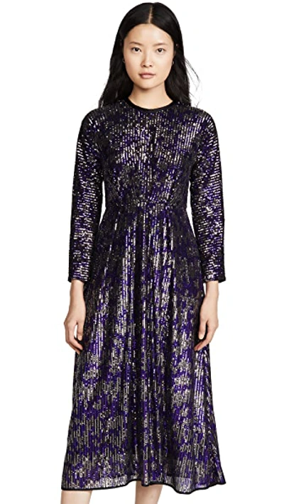 Shop Rachel Comey Sequin Astraea Dress In Purple