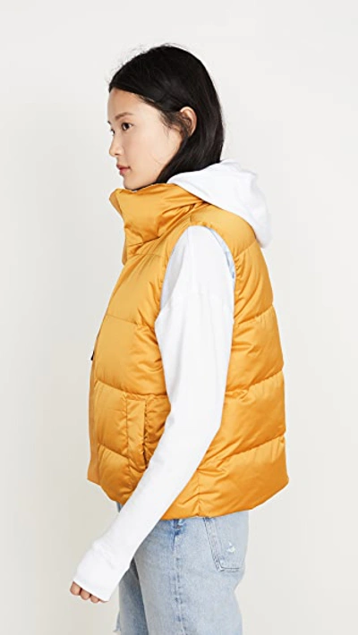 Shop Tory Sport Reversible Down Vest In Sky/spliced