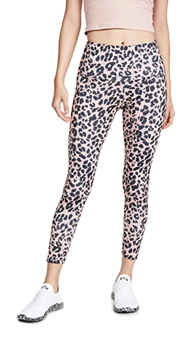 Shop Onzie High Basic Midi Leggings In Rose Leopard