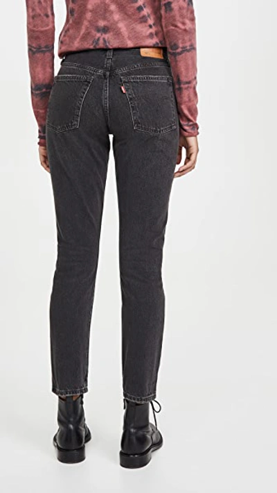 Shop Levi's 501 Skinny Jeans In Black Mail