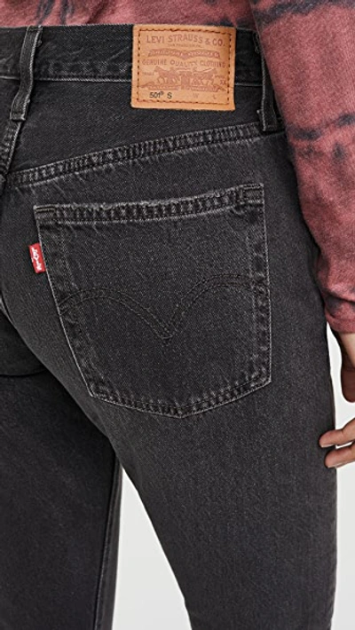 Shop Levi's 501 Skinny Jeans In Black Mail