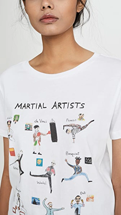 Shop Unfortunate Portrait Martial Artists Tee In White