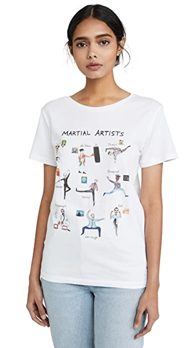 Shop Unfortunate Portrait Martial Artists Tee In White