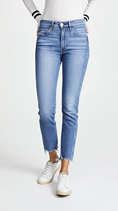 Shop 3x1 W3 Straight Authentic Crop Jeans In Ace