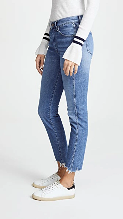 Shop 3x1 W3 Straight Authentic Crop Jeans In Ace