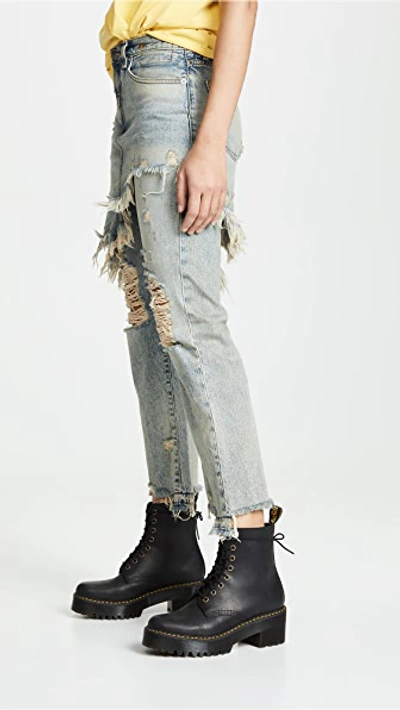 Shop R13 Double Classic Skirted Jeans In Leyton